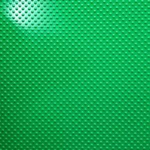 Water-proof Anti fatigue Dot Button Durable Green Coin Pattern Anti-skid Rubber Floor Mats