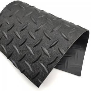 Bullet design surface anti slip pvc floor mat for garage