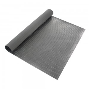 Garage Floor Mats For Cars Heavy Duty Flooring PVC Vinyl Roll Out Liner Black Grey