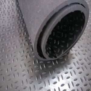 Large diamond thread pattern thick 3-6mm rubber floor mats for gasket
