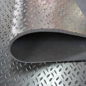 Large diamond thread pattern thick 3-6mm rubber floor mats for gasket