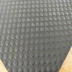 China manufacture anti slip round dot stud rubber mats