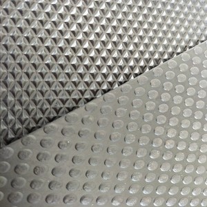 3mm thickness custom floor mat anti slip small stud coin pattern rubber sheet