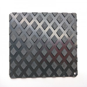China manufacture diamond pattern rubber sheet