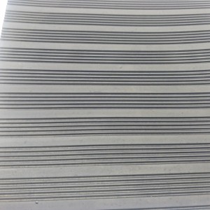 Hot Sale 3MM Black Color Fine-Flat Ribbed Corrugated Rubber Sheet Mat
