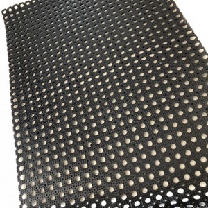 Oil proof bathroom holes rubber mat porous rubber mat with hollow