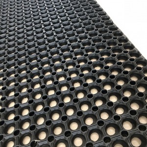Heavy Traffic Thick Wholesale Water Rain Drainage Honeycomb Anti Fatigue Rubber Mat