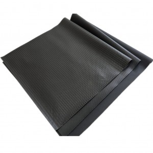 Anti Slip Elastic PVC Leather Abrasion-resistant Diamond Pattern Synthetic Leather Fabric For Desk Mat