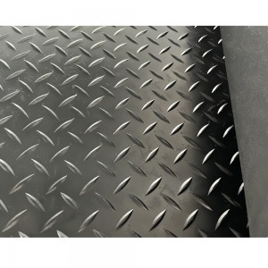 Skid resistance diamond willow leaf pattern rubber sheets