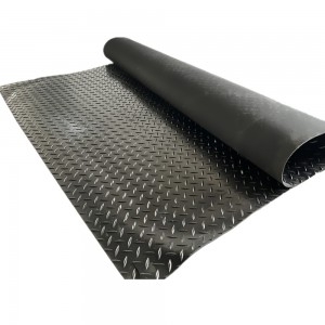 Black diamond rubber plate willow leaves rubber mat anti-slip rubber sheet