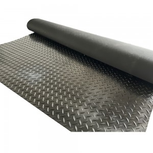 Leaf Pattern Rubber Mat One Bar Diamond Rubber Flooring Heavy Duty Willow Rubber Sheet