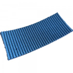 New Design Blue Wedge Rough Top Surface Conveyor Belt