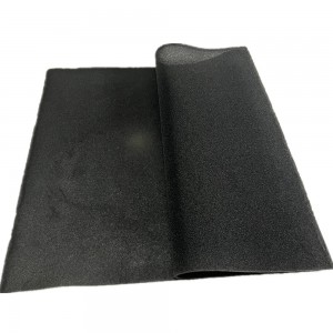 China manufacture polyurethane fiberglass carbon filter sheet air filter foam