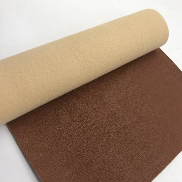 High Quality Synthetic Rubber Sheet - Flocked / crinkle / Embossed surface PU artificial leather for sofa cover – Skypro