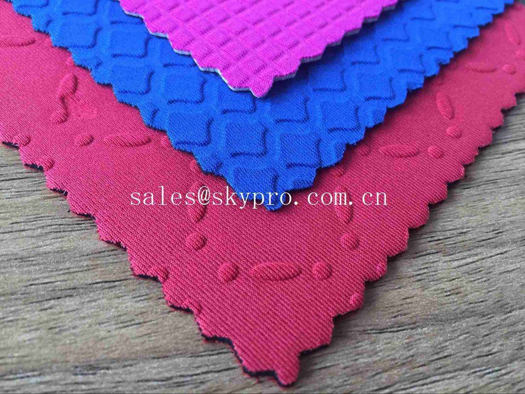Hot New Products Neoprene Self-Adhesive - Customized Colorful Various Shape Neoprene Fabric 5mm OK Lycra Fabric Rubber Sheet with Mesh Fabric – Skypro