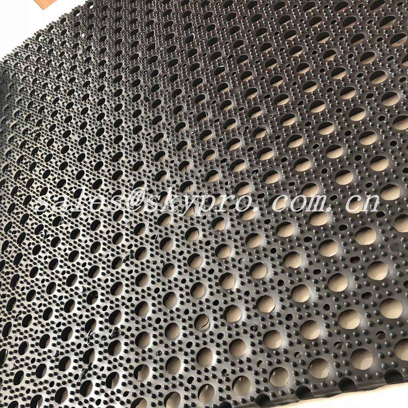 Oil Proof Kitchen Holes Nitrile Rubber Mats Heavy Duty With Hollow