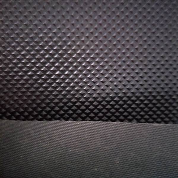 Wholesale Bath Mat - Pyramid textured rubber sheet black anti-skidding diamond rubber floor matting – Skypro