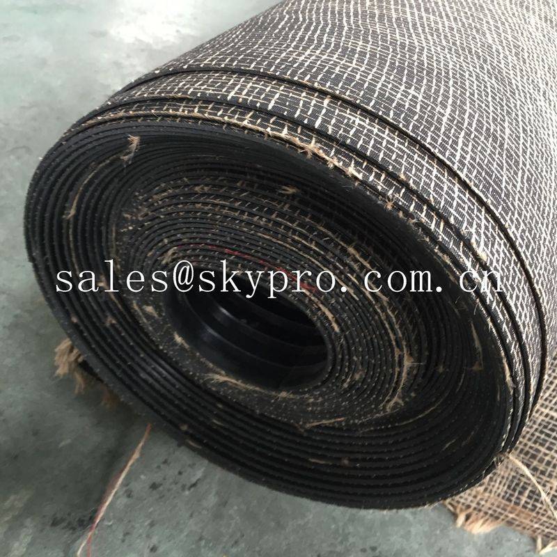 High Quality for Rubber Paver Mat - Durable wide ribbed rubber safety mats with nylon mesh fabric reinforced on bottom – Skypro