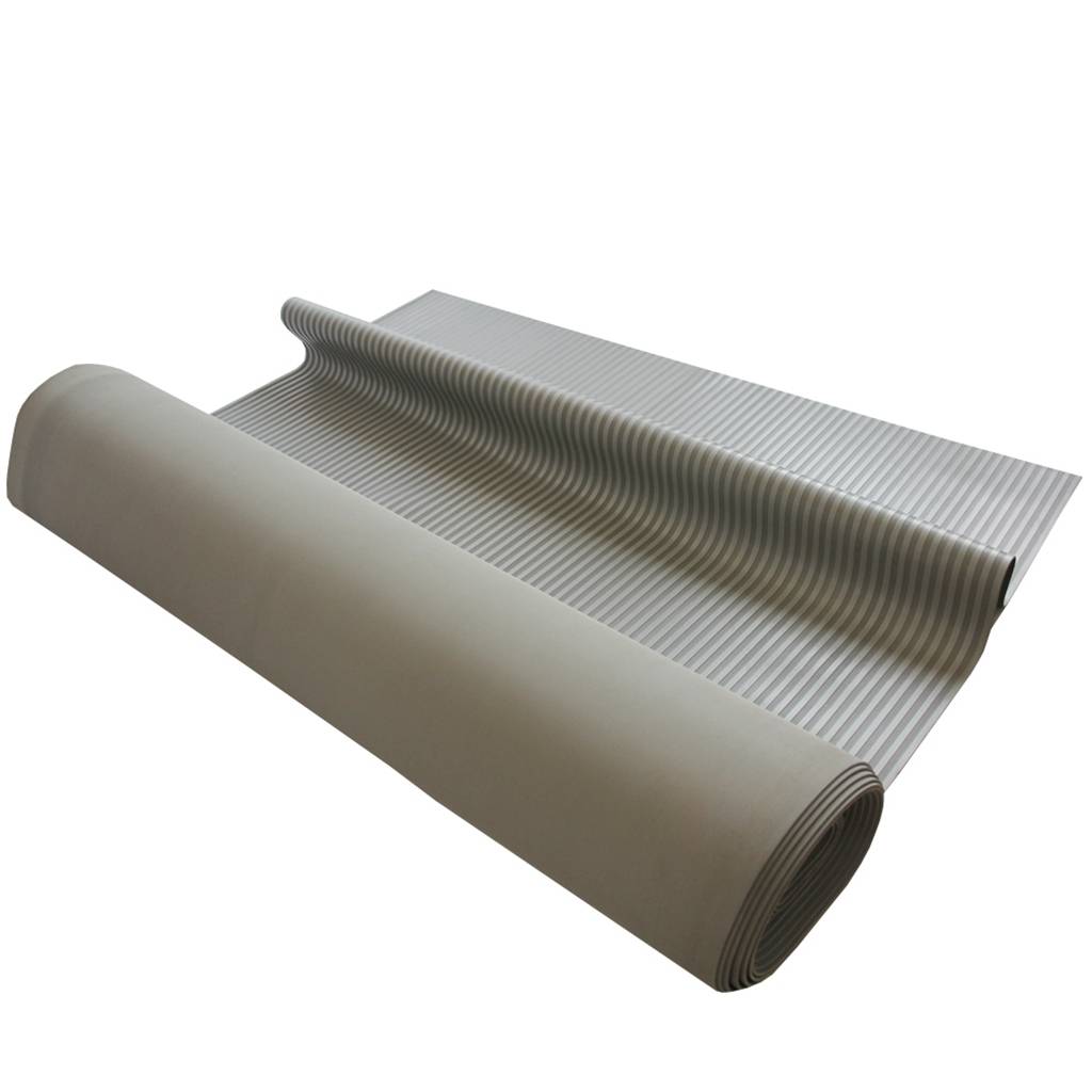 Manufacturer for Entrance Mat - Gray Wear Proof Medium Stripe Antiskid Rubber Sheet – Skypro