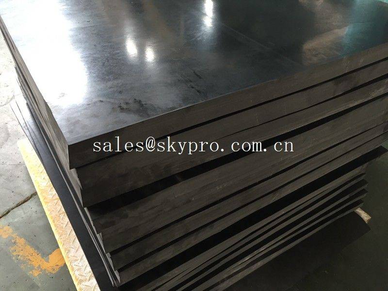 High Quality Rubber Roll Sheet - Heavy duty non-slip rubber plate , plain and grip top shock absorption rubber mat roll – Skypro
