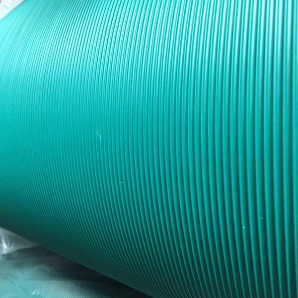 Anti slip width fine ribbed rubber sheeting eco friendly round dot safety flooring sheet