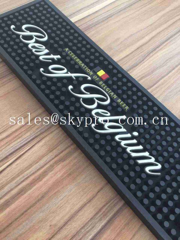 PVC Anti – Skidding Absorbable Bar Mat / Neoprene Rubber Bar With Custom Printing