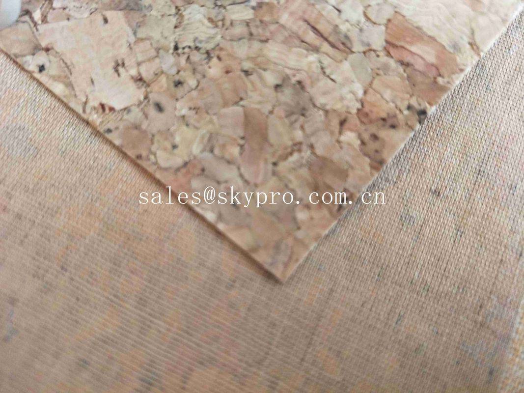 Upholstery Eco – Friendly Leather Cork Rubber Sheets Decorative Cork Boards