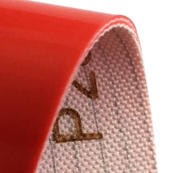 High Quality Grip Top Conveyor Belt - Red rubber coated pvc conveyor belt used in ceramic industry – Skypro