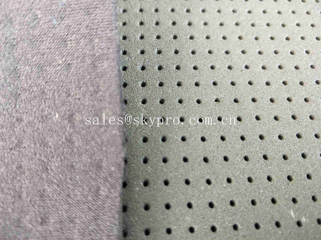 4mm Black Skid Proof Breathable Neoprene Fabric Roll Single Side Polyester Knitted