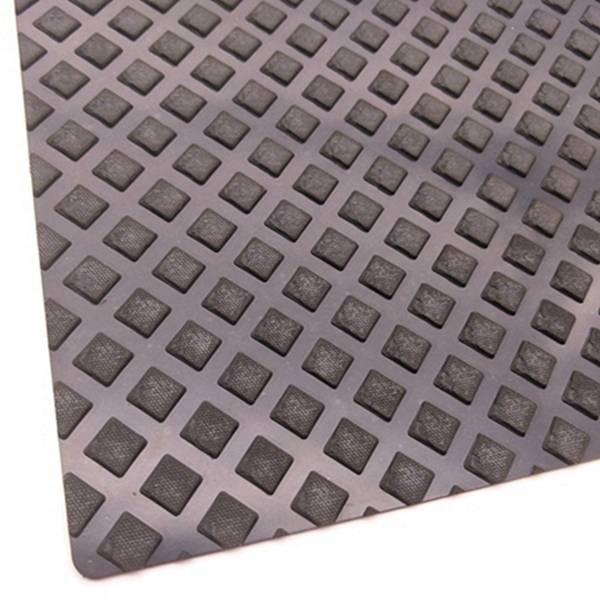 One Side Diamond Rubber Sheet Heavy Duty Flooring Gasket One Side Rough Solid Surface Rubber Sheet