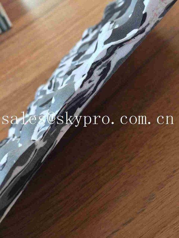 Custom Colorful Shoe Sole Rubber Sheet Camouflage Size Closed Cell For Slipper