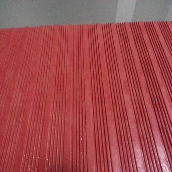 PriceList for Pvc Door Mat - High Quality Red Waterproof Anti-skidding Fine Ribbed Abrasion-resistant Sheeting NR Rubber Sheets – Skypro