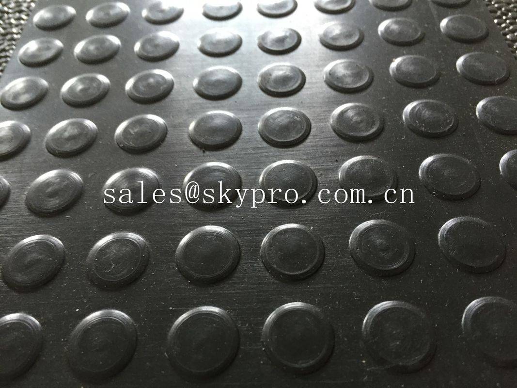 Low high round / coin / button rubber mat black non – slip rubber mattress