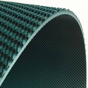 Printing and packaging high strength antiskid PVC conveyor belt