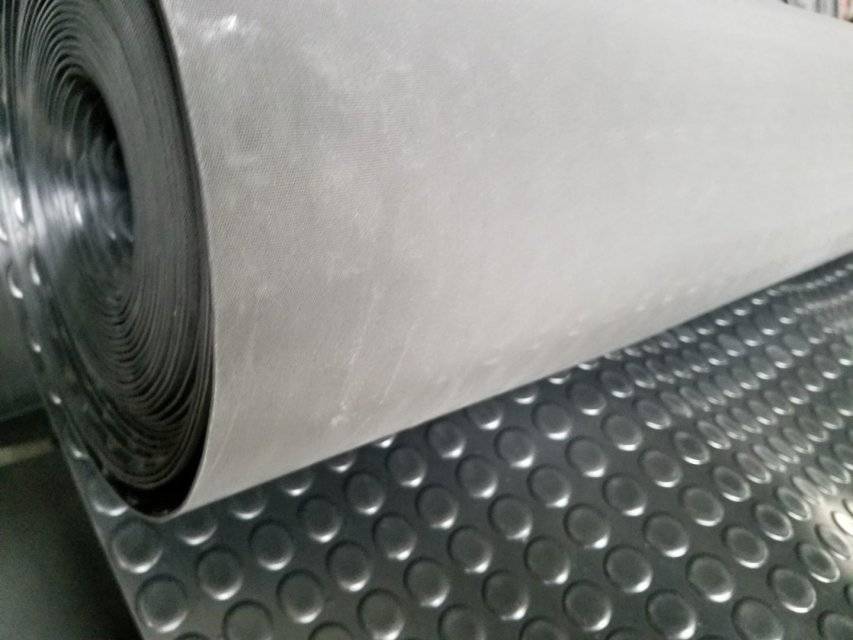 Factory wholesale Gum Rubber Sheet - Surface round button anti slip rubber sheet flooring mat – Skypro