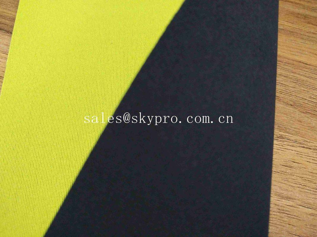 China Cheap price Neoprene Beige - Yellow Heat Resistant Neoprene Fabric Roll 1mm SBR Rubber Sheets Coated – Skypro