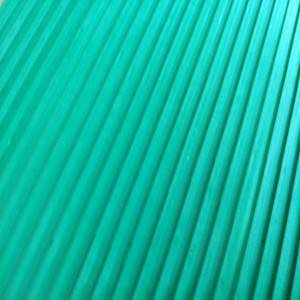 Anti-skidding colorful low price corrugated rubber sheet mat