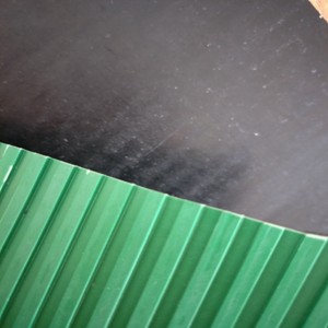 High quality compounded flat ribbed anti-slip corrugated stripe pattern surface rubber sheets