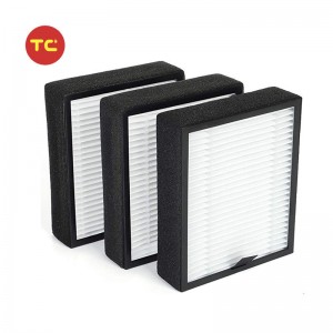 PM1220 High-Efficiency 3-in-1 True H13 Replacement Filters for MOOKA and KOIOS PM1220 Compact Desktop Air Purifier