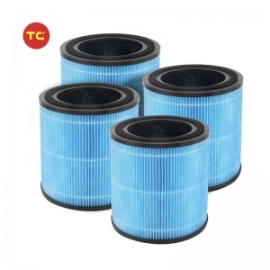 4-in-1 H13 Air Purifier Replacement Filter Compatible with AIRTOK Air Purifier AP0601 Part AP0601-RF