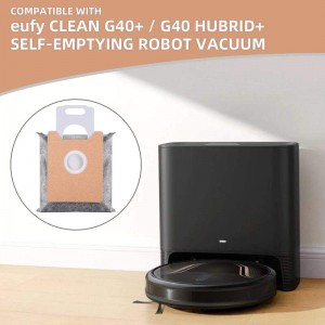 Disposal Deordorizing Replacement Vacuum Cleaner Bag for eufy G40+ / G40 Hybrid+ Robot Vacuum Cleaner Accessory
