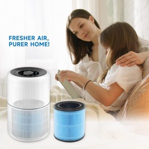 4-in-1 H13 Air Purifier Replacement Filter Compatible with AIRTOK Air Purifier AP0601 Part AP0601-RF