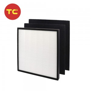 H13 True HEPA Replacement Filter J with active carbon filter for GermGuardian FLT5900 AC5900WCA Air Purifiers