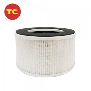 3-in-1 True HEPA Replacement Filter Compatible with hOmeLabs Home Compact HEPA Air Purifier HME020020N AKJ050GE