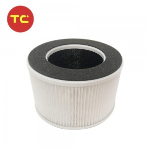 3-in-1 True HEPA Replacement Filter Compatible with hOmeLabs Home Compact HEPA Air Purifier HME020020N AKJ050GE