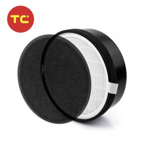 High-Efficiency Replacement H13 True HEPA Filter Activated Carbon Filter and Nylon Pre-Filter Compatible with Levoit LV-H132 Air Purifier Part # LV-H132-RF