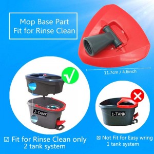 Rinse Clean Mop Replacement Base Compatible with Ocedar Rinse Clean 2 Tank System Mop Base Part Triangle Mop Head Accessories