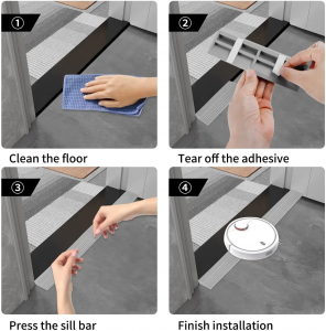Universal Threshold Bars Step Ramp Climbing Mat Replacement For Xiaomi Roborock iRobot Roombas Robot Vacuum Sweeper