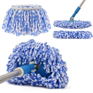 Universal Size 16 CM Spin Replacement Round Mop Pad Microfiber Mop Refill Spin Magic Mop Round Shape Standard
