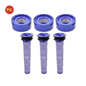 Pre Filters and Post Filter Replacement Compatible with Dysons V7 V8 Animal and V8 Absolute Cordless Vacuum Cleaner Parts